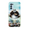 Husa compatibila cu Oppo A54 5G, Viceversa, model Kung fu pandas lunch, Silicon, TPU, Transparent, Carcasa
