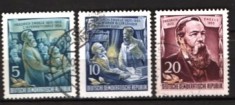 GERMANIA (DDR) 1955 &ndash; PERSONALITATI. FRIEDRICH ENGELS, TIMBRE STAMPILATE, F138