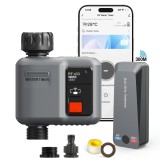 Cumpara ieftin Controler irigatie smart Wi-Fi johgee, RF 433MHz 300M, compatibil Alexa, aplicatie Smart Life, timer programabil