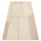 Covor din l&acirc;nă FLUX 461.14.AE200 OSTA - Geometric, structural, loft bej / roz, 240x340 cm