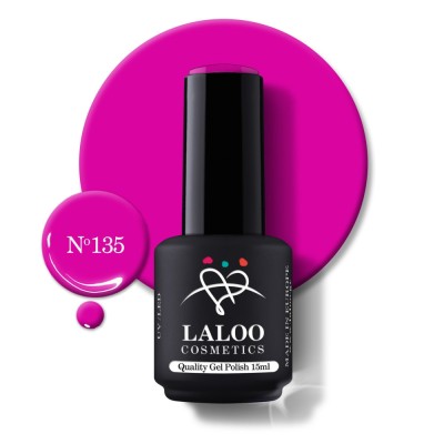 135 Bright Fuchsia Violet | Laloo gel polish 15ml foto