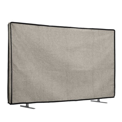 Husa de in Kwmobile pentru televizor de 40 inch, Maro deschis, Textil, KWM0000250B002C foto