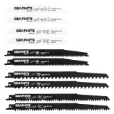 Set 10 panze pentru ferastrau sabie HCS/BIM Graphite, lemn si metal