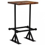 Cumpara ieftin Masă de bar, multicolor, 60 x 60 x 107 cm, lemn masiv reciclat