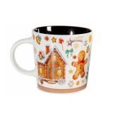 Cana Craciun portelan multicolor &Oslash; 9,5 cm x 9 H, 350 ml