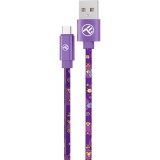 Cablu de date Tellur Graffiti TLL155641, USB-A - Type-C, 1m, Mov