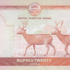 Bancnota Nepal 20 Rupii 2020 - P78 UNC