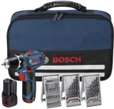 Bosch GSR 10.8 V-EC Masina de gaurit si insurubat cu acumulator, 10.8V + 2 x Acumulatori 1,5Ah + 3 seturi burghie + Geanta Toolbox