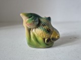 Ascutitoare veche ceramica chinezeasca, peste, cca 6x5cm, anii '80, import din China in Romania comunista
