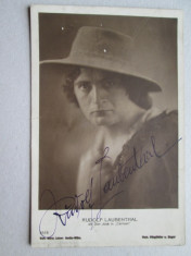 Poza veche cu Autograf: Rudolf Laubenthal, Tenor renumit in perioada 1912-33 foto