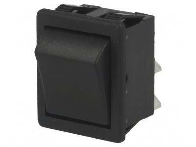 Comutator Rocker DPST ON-OFF 16A 250VAC Negru foto