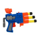 Pistol cu proiectile din spuma, 12 cm, 6 proiectile incluse, ATU-089919, Plastic, Oem