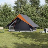 VidaXL Cort de Camping Tip A 5-Persoane Gri și Portocaliu Waterproof