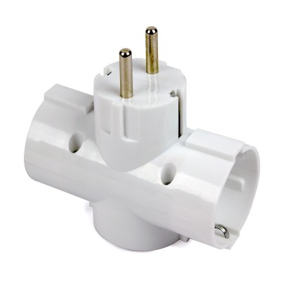 Adaptor triplu 3 prize , compact si practic foto