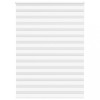 Jaluzea tip zebra alb lățime țesătură 150,9 cm poliester