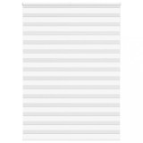 VidaXL Jaluzea tip zebra alb lățime țesătură 150,9 cm poliester