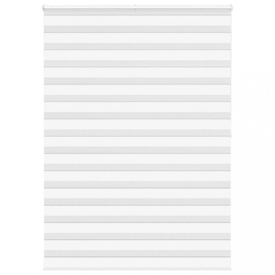 Jaluzea tip zebra alb lățime țesătură 150,9 cm poliester foto