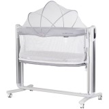 Cumpara ieftin Leagan electric si patut pentru copii Chipolino Ultima cu laterala culisanta grey