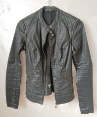 Geaca Guess vesta dama femei masura XS look rock biker neagra