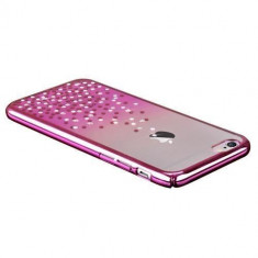 Husa Carcasa Comma Polka 360 Cristale Swarovski Pentru Iphone 6Roz foto