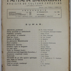FANTANA DARURILOR , REVISTA DE CULTURA CRESTINA , ANUL III , NR. 9 , NOIEMBRIE 1931