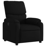 Fotoliu rabatabil din material textil negru