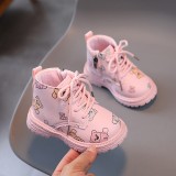Ghete roz pentru fetite - Ursuleti (Marime Disponibila: Marimea 24)