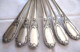 SET LINGURITE ARGINTATE PLACATE CU ARGINT MARCA FRIONNET FRANTA 14 CM