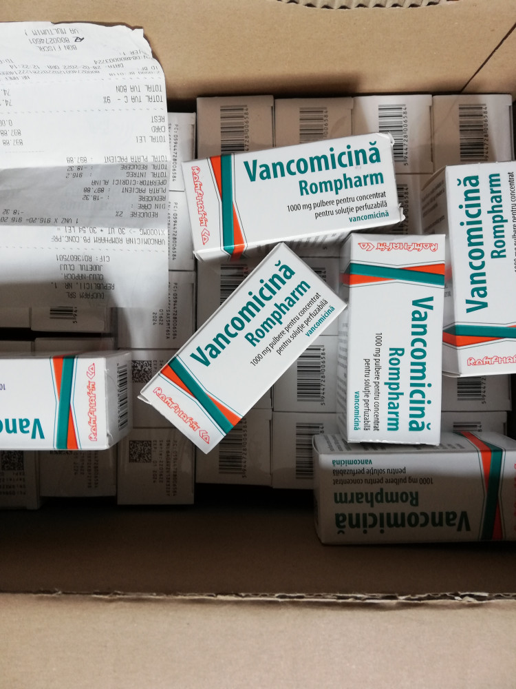 VANCOMICINA ROMPHARM 1000 mg | arhiva Okazii.ro