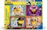 PUZZLE MINIONI SI MONSTRII 4X100