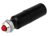 Lampă de control LED convex roşie IP67