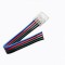 Conector bandă LED RGB tip L, 4 pini, 10mm