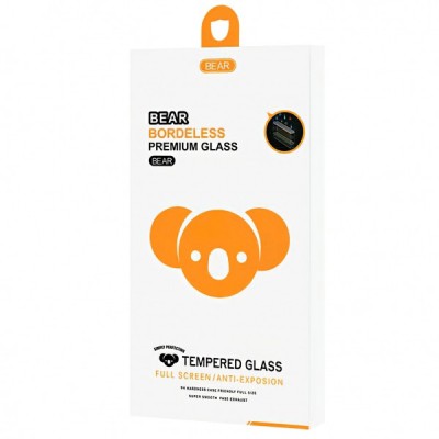 Folie de protectie Ecran Bear Borderless pentru Apple iPhone 16, Sticla Securizata, Full Glue foto