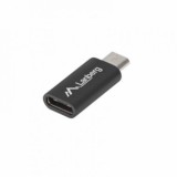 Adaptor , Lanberg , USB C(mama)/microUSB tata 2.0 , negru