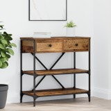 vidaXL Masă consolă din lemn vechi 75x34.5x75 cm