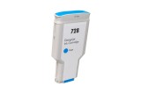 &Icirc;ncărcătură cerneală compatibilă F9K17A, no.728 C, 300ml pentru imprimante HP