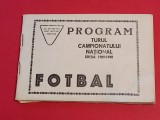 Program-Agenda Fotbal - AS GAZ METAN MEDIAS (Turul Campionatului National 1989-1990)