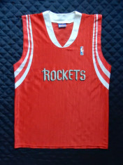 Tricou NBA Rockets. Marime M: 54 cm bust, 75 cm lungime, 42.5 cm intre umeri foto