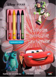 Coloram aventurile prietenilor - Carte de colorat cu creioane cerate |, Litera