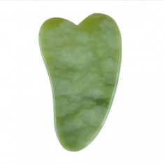 Aparat Masaj Facial si Corporal - Piatra Gua Sha din Jad - 8 cm