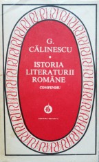 Istoria Literaturii Romane Compendiu - G. Calinescu , C557 foto