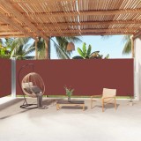 VidaXL Copertină laterală retractabilă, maro, 200x1000 cm