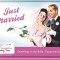 Placa metalica - Just Married - 10x14 cm