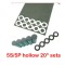 18650 5S/5P Hartie de izolare Garnitura Pachet de baterii Celula Adeziv izolant Patch Tampoane de izolare-Tip HOLLOW