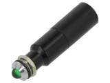 Lampă LED verde convexă 8mm 130VAC IP67 CML 19510331