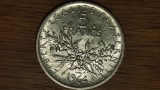 Franta - moneda mare 12 gr. ⌀29mm, argint .835 - 5 franci / francs 1964 - impecabila !