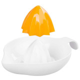 Cumpara ieftin Storcator manual citrice, plastic, alb si portocaliu, 350 ml, MagicHome