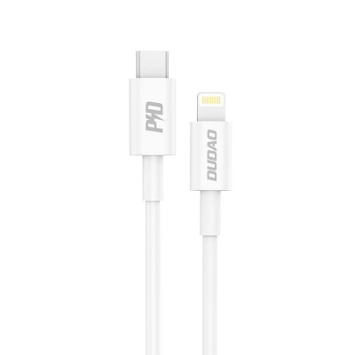 Cablu Date si Incarcare USB Type-C la Lightning Dudao L6X, 1 m, 18W, Alb foto