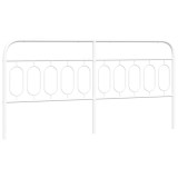 Cumpara ieftin Tablie de pat metalica, alb, 200 cm