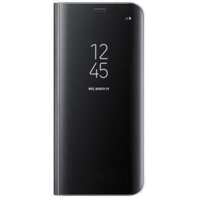 Husa Flip Stand Clear View Samsung S10, Negru foto